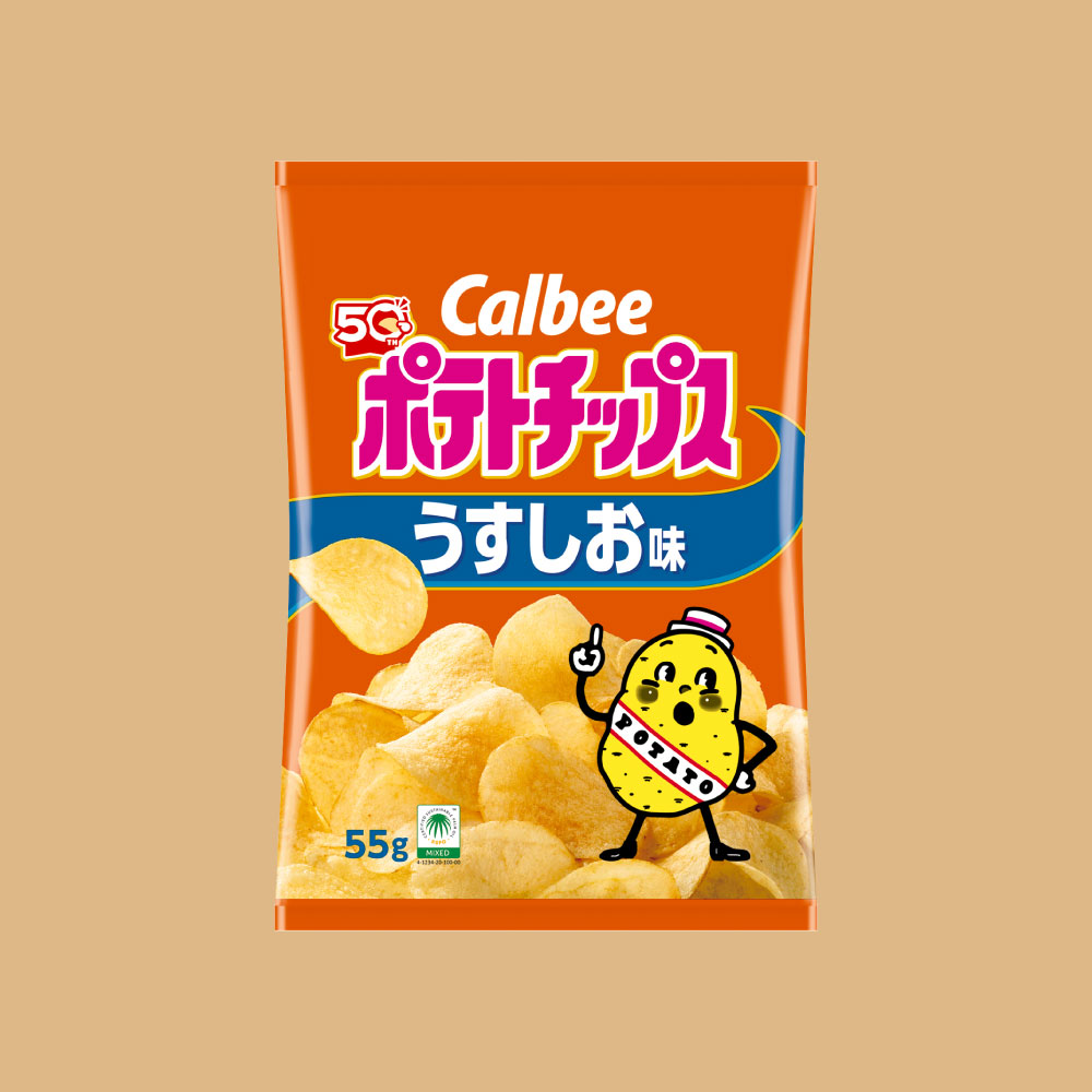 ポテトチップス　うすしお味（55g）