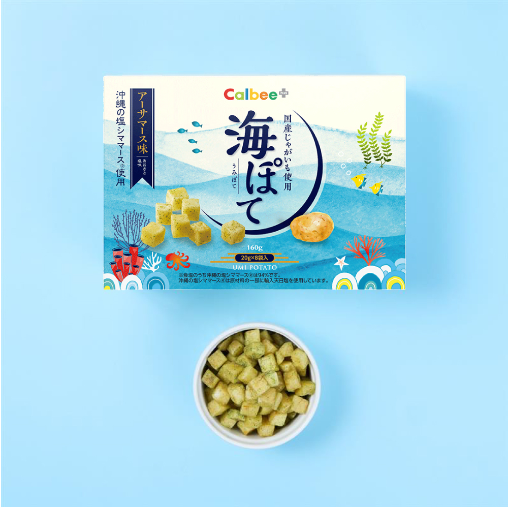 海ぽて　アーサマース味(20g×8袋）