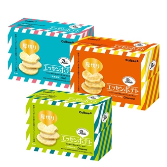 エッセンポテト3個セット（17g×4袋×3個）（花藻塩味・有明海苔味・ビーフコンソメ味 / 各1個）