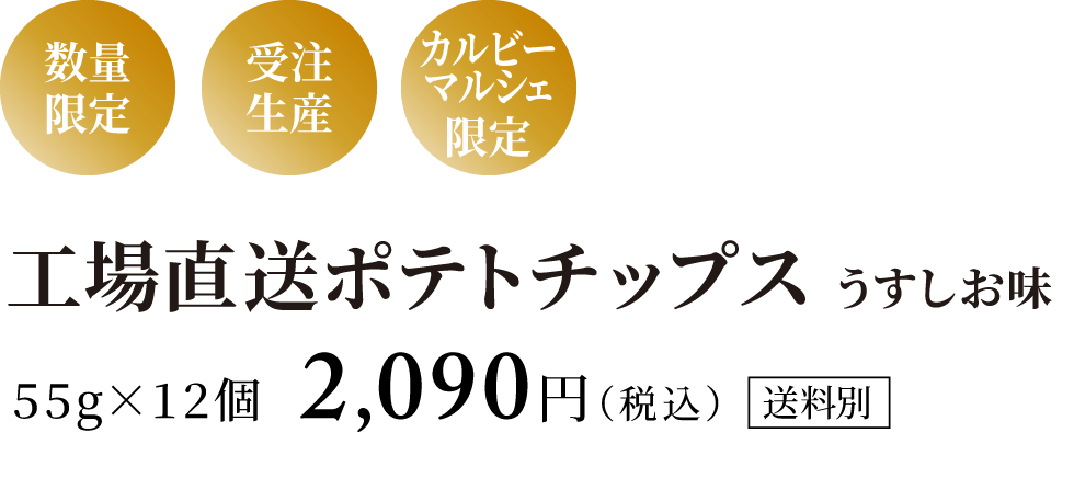 工場直送ポテトチップス うすしお味