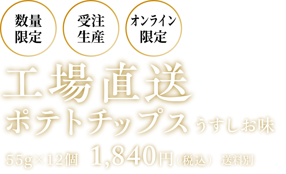 工場直送ポテトチップス うすしお味