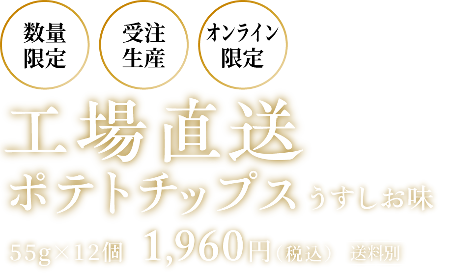 工場直送ポテトチップス うすしお味