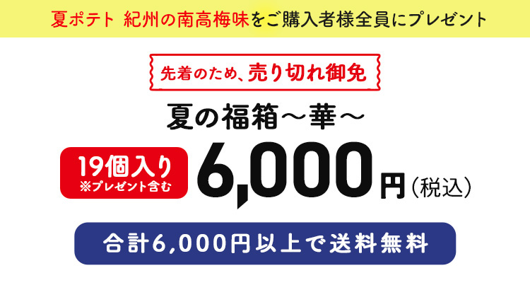 夏の福箱 ～華～ 19個入り※プレゼント含む 6,000円（税込）