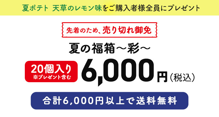 夏の福箱 ～彩～ 20個入り※プレゼント含む 6,000円（税込）